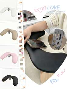 Sandaran Tangan untuk Kuku dengan Dudukan Ponsel di Bagian Bawah, Sandaran Lengan untuk Ponsel yang Dapat Dipasang dan Dijepit, Meja Kerja Kuku untuk Dua Tangan, Untuk Penggunaan di Rumah & Salon Kuku - MultiWarna - View 3