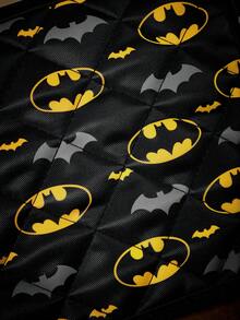 BATMAN X SHEIN 1/2 Pcs Cute Cartoon Print Kitchen Insulation Set, Insulation Mat, A Must For Kitchen Baking, Effectively Isolating Heat Sources, Single/Combination - Black - View 2