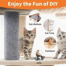 Cat Scratch Mat Cat Scratch Board Self-Adhesive Cat Carpet Trimmable Cats Scratch Board Prevent Cat Scratch Sofa Furniture Protector For Living Room Bedroom Sofa Wall Cat Owner Cat Exercise And Rest Promote Scratching Habits Valentine'S Day - Multicolor - View 6