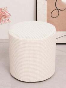 Round Stretch Ottoman Cover, Elastic Spandex Furniture Protector, Non-Slip Soft  Stool Slipcover For Living Room Bedroom Home Office - Multicolor - View 10