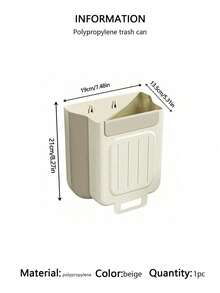SHEIN Large Capacity Kitchen Folding Garbage Bin Cabinet Hanging Garbage Storage Bin Thickened Material And Large Diameter Design Portable Household Kitchen/Desktop Artifact - Multicolor - View 10