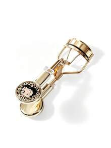Betty Boop x SHEIN Luxury Gold Leopard Retro Lady Eyelash Curler, Elastic Metal Frame With Silicone Pad, Portable Makeup Tool For Women Daily Makeup & Touch-Ups, Two Face Styles Available - Gold - View 7
