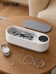 Teckwe Portable Ultrasonic Cleaner Machine, Multi‑Purpose Jewelry Cleaner For Rings Necklaces Watches Makeup Brushes Eyeglasses, Household Cleaning Device - Multicolor - View 2