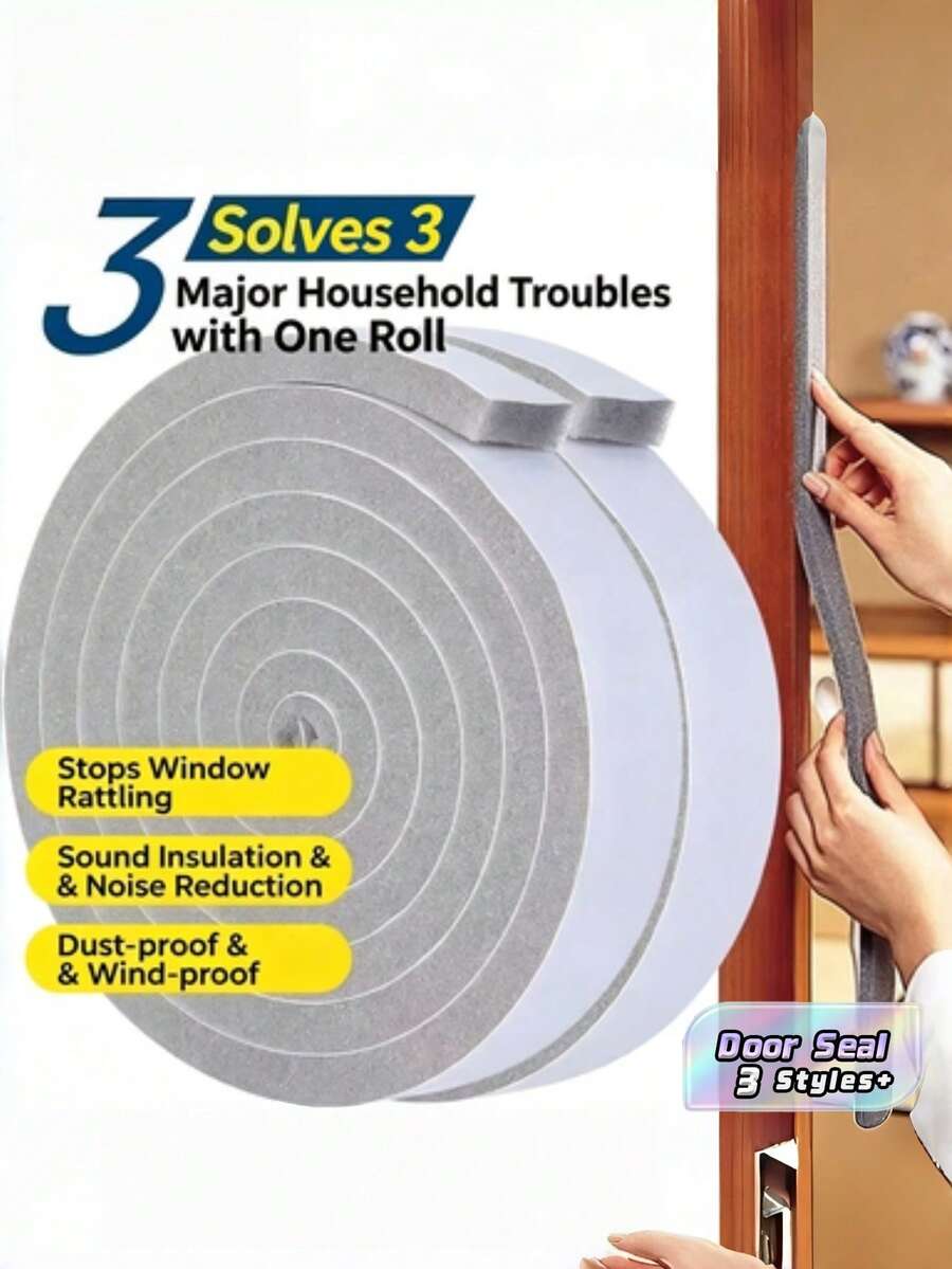 High Quality Self-Adhesive Sealing Strips - Door & Window Waterproof Tape, Soundproof Barrier, Dust-& Window Waterproof Tape, Soundproof Barrier, Dust…Proof Sealing Strips - A - View 1