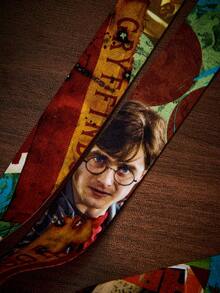 HARRY POTTER X SHEIN 1 قطعة حامل بطاقات بنمط شخصية كرتونية مع حبل، لبطاقات الحافلة وبطاقات الهوية وبطاقات العمل وغيرها، مناسب للمدرسة - مستطيل - مشاهدة 7