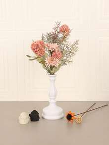 1PC Standard Size Vintage Ornate Candle Holder Vase With Dual Function For Flower Display And Candle Placement Elegant Decorative Centerpiece Tabletop Ornament For Living Room Home Office Desktop Essential - A - View 10