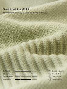 GLOWMODE 3 Pairs Arch Support Everyday Socks Gym - Green - View 3