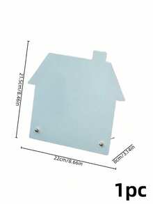 Joivida 1pc Cute House-Shaped Magnetic Memo Board, Standing Metal Message Board, Hanging Display Desktop Memo Decoration Rack - multicolor - View 12