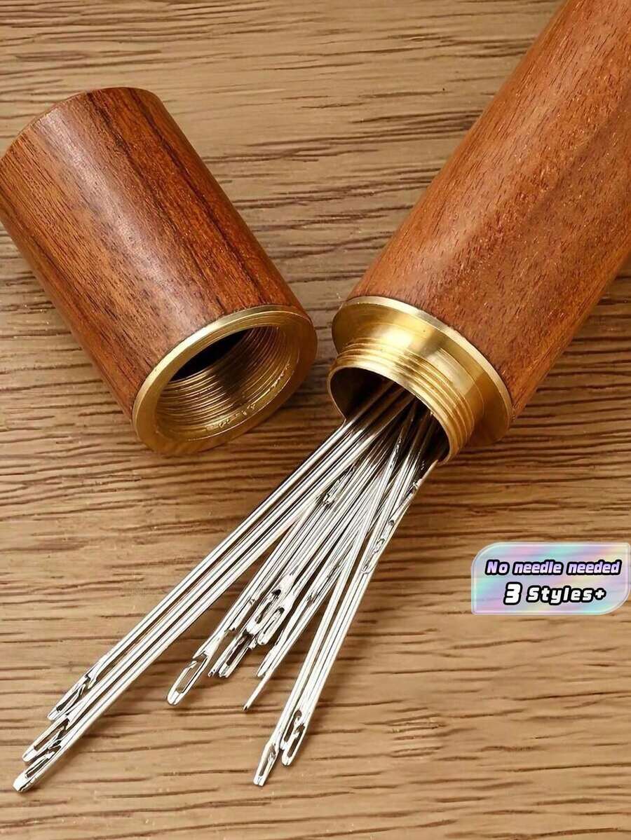 Self-Threading Needles: Easy Side Threading For All - Ideal For Elderly Or Those With Poor Eyesight - Multicolor. - View 1