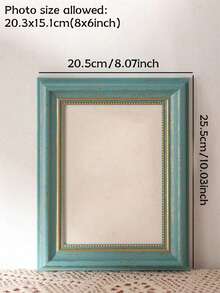 Cirelle 1PC Golden Nordic Photo Frame, Scandinavian Wooden Decorations, Luxurious Gold Border, Christmas And Housewarming Gift 5-Inch, 8-Inch, A4 Size Color Photo Frame, Suitable For Living Room And Bedroom - Multicolor - View 16