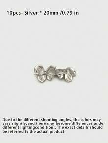 1 Pack 10 Pieces Three‑Dimensional Bow Shaped Metal Buttons Rhinestone Embedded Decorative Fasteners For Women Suits Coats Tops Dresses Hand Sewing Clothing Accessories - 10pcs - View 12