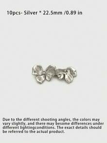 1 Pack 10 Pieces Three‑Dimensional Bow Shaped Metal Buttons Rhinestone Embedded Decorative Fasteners For Women Suits Coats Tops Dresses Hand Sewing Clothing Accessories - 10pcs - View 10