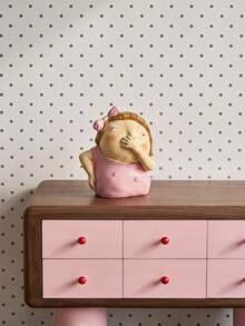 Joivida 1Pc Playful Figure Resin Ornament, Cute Boy & Girl Statue With Distinctive Poses, Perfect For Bathroom, Bedroom Or Study Decoration, Creative Handmade Craft For Interior Styling - multicolor - View 2