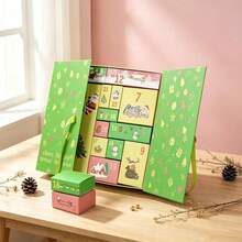 1/5 Pcs ChristmasDecorations,1 Set Christmas Countdown Calendar,Blue/Pink/Green/Red,Includes 24 Cardboard Treasure Boxes,Can Be Used To Fill Countdown Calendar Storage Boxes,Perfect Choice For DIY Gifts And Holiday Decorations - View 8
