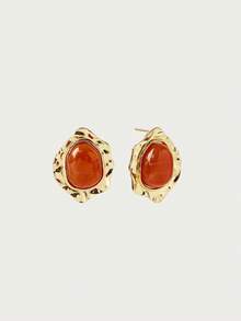 Glisma Resin Earrings (Random Pattern),Premium/Old Money/Classy,Sexy/Vintage,Summer/Beach/Prom/Party - Multicolor - View 3