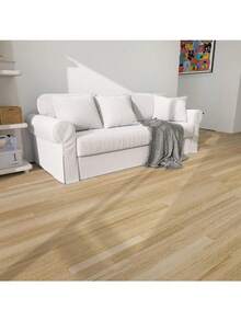 Haus Hana 1 Roll Vinyl Wood Grain Self-Adhesive Floor Sticker,3 Colors,40cm(15.7in),Free Installation Tools,Waterproof Anti-Slip Anti-Oil,Removable Cuttable,Renter Friendly For Bedroom Kitchen Bathroom RV Home Renovation - Fan pear wood - View 2