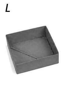 Light Gray Foldable Storage Box Fabric Closet Organizer Drawer Divider For Clothes Underwear Bras Socks Lingerie Dark Gray Space Saving Wardrobe Storage Home Decor Dorm Room Essential Household Gift - Light gray - View 18