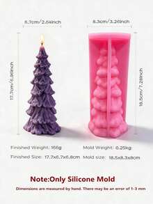 Christmas Pillar Tree Silicone Candle Mold Christmas Tree Silicone Mold Xmas Design Soy Wax Silicone Mould Christmas Home Decor - various - View 14