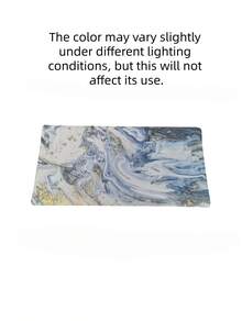 Blue Marble PU Leather Large Mouse Pad 31.5x15.7 Inch, Extended Desk Mat With Non-Slip Base, Waterproof Easy-Clean Smooth Surface, Office Home Workstation Decor, Keyboard Computer Protector, Desk Organization Accessory, Great Gift For Professionals - A - View 7