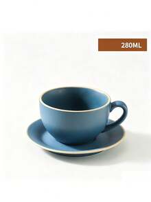 Cangkir Espresso Keramik Kapasitas Kecil dengan Sentuhan Klasik, Desain Indah untuk Kemudahan Penggunaan, Cangkir Kopi Keramik dan Piring yang Serasi untuk Perlengkapan Sekolah. - MultiWarna - View 13