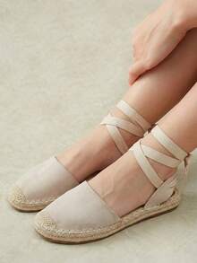 Styleloop Women's Rope Sole Bohemian Comfortable Fisherman Shoes Fall Shoes - Apricot - View 10