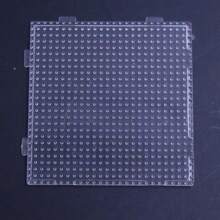 7/9 Packs 2.6MM Large Clear & White Pegboards, Plastic DIY Craft Peg Boards, Perfect For Jewelry Making & Handmade Projects - High-temperature Resistant Transparent Fused Bead Plate - View 5