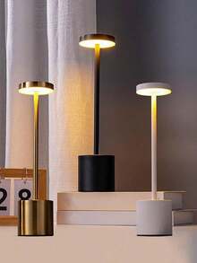 1‑Pack / 2‑Pack Wireless LED Table Lamp, Rechargeable, 3‑Color Temperature Adjustable, For Outdoor, Dining Room, Bedroom, Home & Coffee Table - multicolor - View 3
