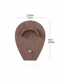 1pc Vintage Walnut Wood Multi Tier Bracelet Display Stand Creative Jewelry Holder Rack For Wristband Beaded Chain Bangles Desktop Organizer Showcase Retail Home Decor Stocking Fillers Christmas Gift Idea Must Haves - Brown - View 15