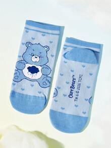 SHEIN X Care Bears 6雙愛心與熊圖案襪子，送給心愛之人的禮物 - 雜色 - 查看 12