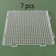 7/9 Packs 2.6MM Large Clear & White Pegboards, Plastic DIY Craft Peg Boards, Perfect For Jewelry Making & Handmade Projects - High-temperature Resistant Transparent Fused Bead Plate - View 7