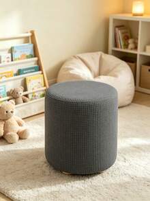 Round Stretch Ottoman Cover, Elastic Spandex Furniture Protector, Non-Slip Soft  Stool Slipcover For Living Room Bedroom Home Office - Multicolor - View 8