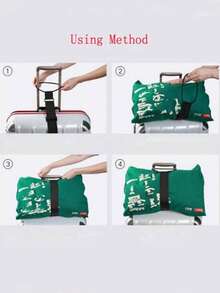 Found Favorite 2024 Model Travel Suitcase: Straps For Securing Luggage, Durable Design, Portable, Adjustable Handles; Suitable For Small And Lightweight Use. - Black - View 8