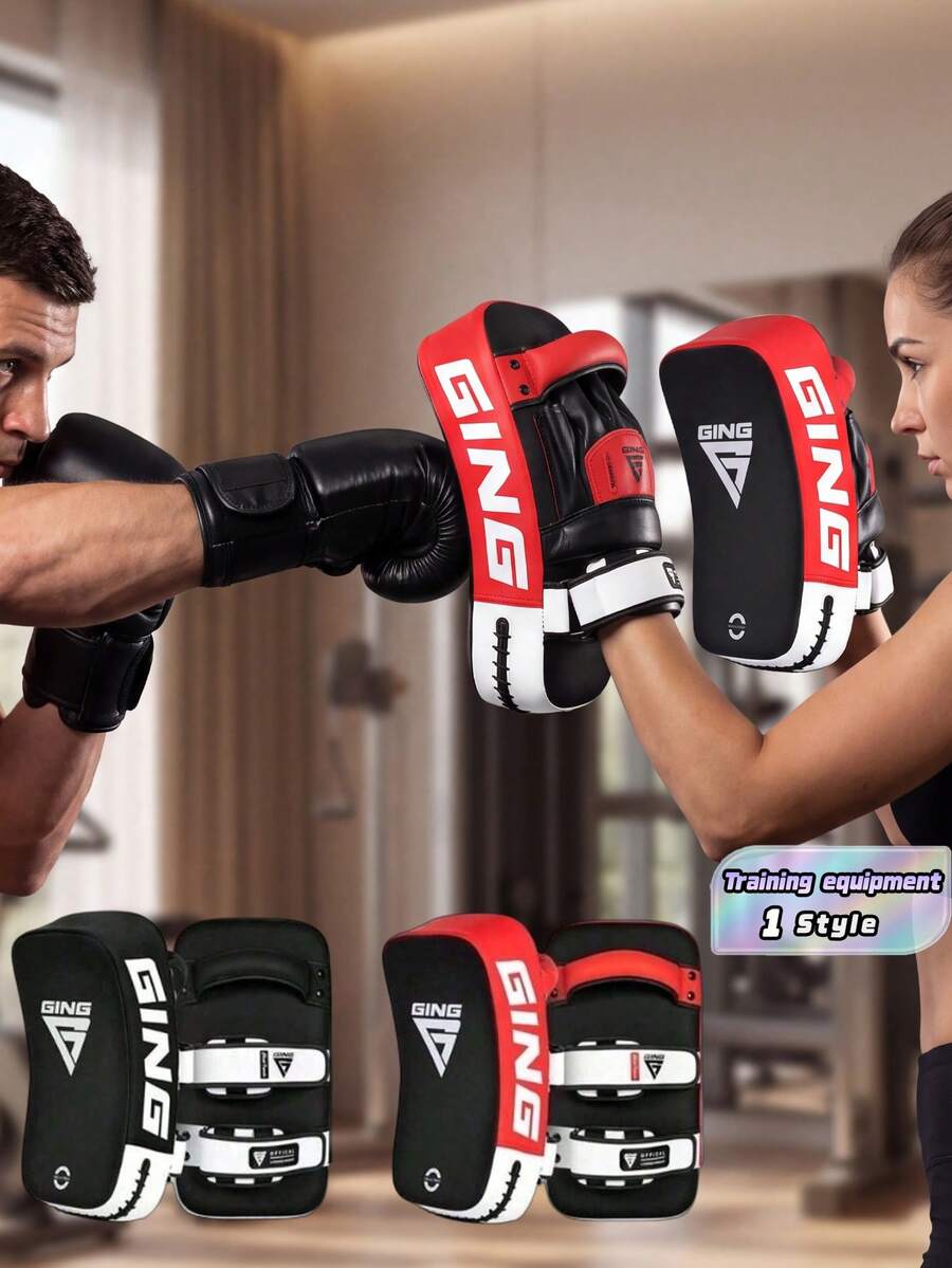 Thick Professional Muay Thai Kick Pad, Curved Mma Punching Target, Boxing Kicking Shield Training Equipment - Multicolor - View 1