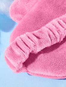 SHEIN X Care Bears 1件裝卡通刺繡眼罩，柔軟毛絨材質，強遮光效果，適合外出旅行、辦公室午休使用 - 深粉 - 查看 7