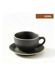 Cangkir Espresso Keramik Kapasitas Kecil dengan Sentuhan Klasik, Desain Indah untuk Kemudahan Penggunaan, Cangkir Kopi Keramik dan Piring yang Serasi untuk Perlengkapan Sekolah. - MultiWarna - View 9