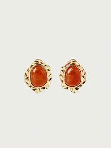 Glisma Resin Earrings (Random Pattern),Premium/Old Money/Classy,Sexy/Vintage,Summer/Beach/Prom/Party - Multicolor - View 1