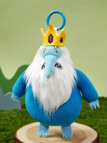 ADVENTURE TIME X POKOJA LAND ,A Co-Branded 3D Plush Keychain, Classic Design, Can Be Hung On Bags, Key Chains, Schoolbags, Etc., Suitable For People Of All Ages Including Teenagers And Adults. - Blue - View 3