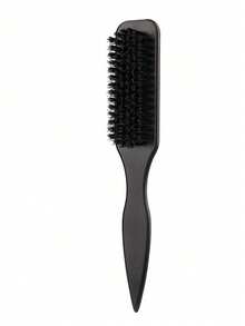 Sharp Tailed Beard Brush For Men, Vintage Oil Head Styling Comb For Slick Back Ponytail & Bun, Edge Control Parting Tool For Smoothing Baby Hairs, Barber Salon Grooming Kit - Multicolor - View 17