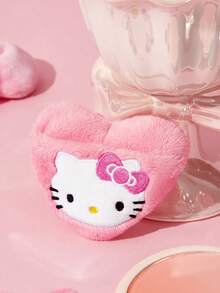 HELLO KITTY AND FRIENDS | SHEIN مجموعة من قطعتين من إسفنجات المكياج الناعمة على شكل قلب، مزينة بفيونكة كرتونية، إسفنجة تجميل ناعمة لتثبيت المكياج بالبودرة السائبة، أداة تجميل محمولة للاستخدام اليومي - متعدد الألوان - مشاهدة 7
