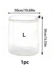 SHEIN 3-Size Mesh Laundry Bag Set (S/M/L) - Transparent Drawstring Washing Machine Protector For Socks/Bras/Delicates | Reusable Garment Organizer WithMesh (Home & Travel Use) - White - View 12