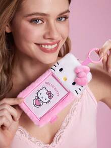 HELLO KITTY AND FRIENDS | SHEIN 1 Buah Kantong Kartu Kartun, Bentuk Lucu, Cocok Untuk Menyimpan Kartu Kecil Idou, Kartu Kerja, Kartu Kampus, Kartu Transportasi, dll., Desain Jendela PVC Transparan, Dapat Digantung di Tas - Sanrio - View 1