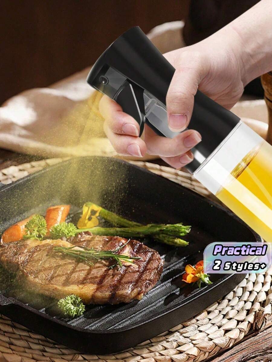 1pc 220ml/300ml Pressurized Oil Sprayer Bottle, Cooking Oil Mister For Air Fryer, Baking, And Outdoor BBQ - متعدد الألوان - مشاهدة 1