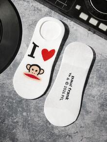 Paul Frank X SHEIN 3-Pack Cartoon Character Women's Invisible Socks - variegated - View 10