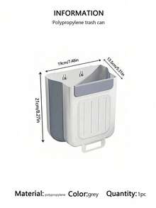 SHEIN Large Capacity Kitchen Folding Garbage Bin Cabinet Hanging Garbage Storage Bin Thickened Material And Large Diameter Design Portable Household Kitchen/Desktop Artifact - Multicolor - View 9