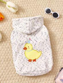 PETSIN 1pc Pet Clothing, Comfortable Knit Pullover Hoodie With Embroidered Cartoon Pattern, Cute Sweatshirt For Cats And Dogs - Multicolor - View 17