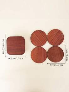 5PCS Standard Size Creative Mini Table Shaped Coaster Set Heat Resistant Non Slip Scratch Proof Durable Easy Clean Stackable Decorative Tabletop Protector For Home Office Desk Drink Mat Essential Gift Idea - Multicolor - View 2