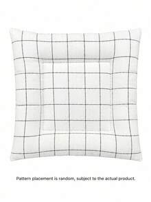Muroi Mono Ins Style Black White Polka Dot Bow Quilted Coaster, Square Fabric Heat‑Resistant Cup Mat, Non‑Slip Table Decor, Photo Prop For Coffee Cup, Tabletop Ornament For Dining Table, Desk, Kitchen Countertop, Cafe, Tea House.Home&Living. - Black and white polka dot lattice - View 12
