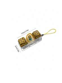 MINKOJA 1Pc Leopard Print Pattern Keyboard Fidget Toy, 3-Key Stress Relief Keyboard, Can Be Used As Keychain/Bag Pendant, Pressable Keyboard Key Toy, For Stress Relief And Killing Time - three bond - View 12