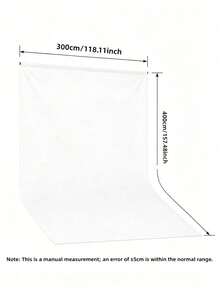 High‑Density Polyester Photography Backdrop, Pure White Wrinkle‑Resistant Washable Seamless Photo Background Cloth For Portrait Shooting, Video Studio And Party Decor, Background Only - multicolor - View 13