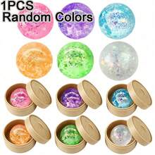 1/3/6/9PCS Squeezes The Stress Ball With Steamer Box Package, Soft Squishy Fidget Toy, Party Favor & Gift, Cute Play Toy For Collection & Gift, Classroom Reward &Goodie Bag Filler(Random Colors) - random color - View 9